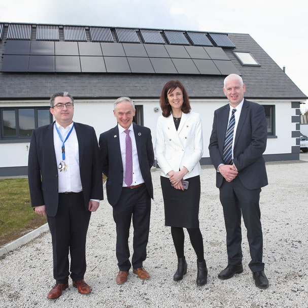 Richard Bruton TD, Minister for Communications, Climate Action and Environment visits Europe’s Best Energy Rated Home.