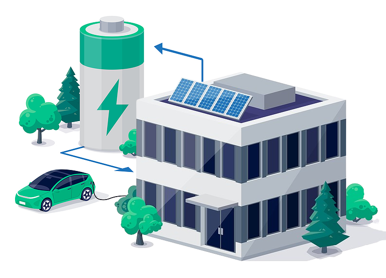 Commercial Solar PV with Battery System